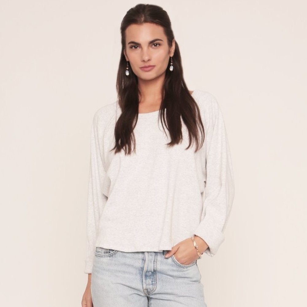 Merritt Charles Off-White Crew Neck Sweater